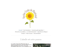 Tablet Screenshot of montreuil-apiculture.com